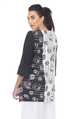 Moonlight Mixed Media Tunic - 3238 AB