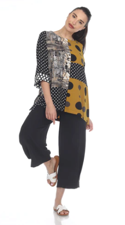 Moonlight Mixed Media Tunic - 3234