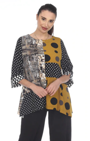 Moonlight Mixed Media Tunic - 3234