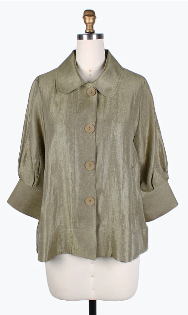 DAMEE WIDE BALL COLLAR JKT - 4741 - OLIVE