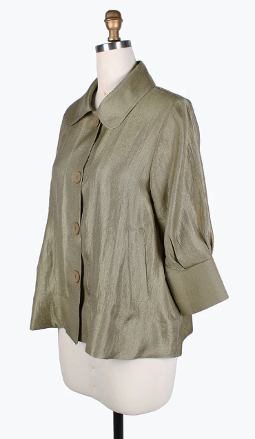 DAMEE WIDE BALL COLLAR JKT - 4741 - OLIVE