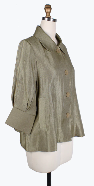 DAMEE WIDE BALL COLLAR JKT - 4741 - OLIVE