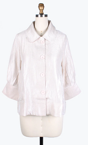 DAMEE WIDE BALL COLLAR JKT - 4741 - PEARL WHITE