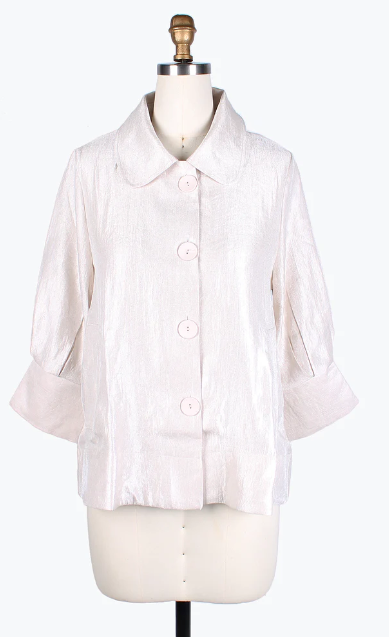 DAMEE WIDE BALL COLLAR JKT - 4741 - PEARL WHITE