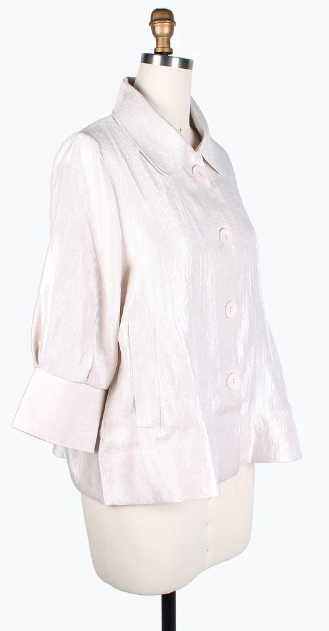 DAMEE WIDE BALL COLLAR JKT - 4741 - PEARL WHITE