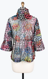 DAMEE HOLOGRAPHIC SCALE MESH SHORT JKT-400-MULTI