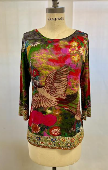 Citron "Crane Flowers Tapestry" Tee - TCFT