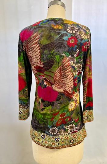 Citron "Crane Flowers Tapestry" Tee - TCFT