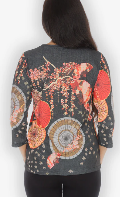 Citron "Blossoms And Fans" Tee - TBAF