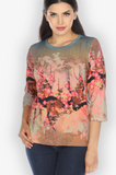 Ombre Ocean Blossom Exclusive Tee TOOB