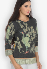 Citron "Antique Crane" Tee - TAC