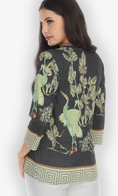 Citron "Antique Crane" Tee - TAC