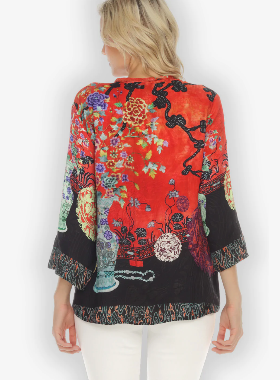 Citron "Landscape Mono Tree" Silk Blouse - 1213LMT