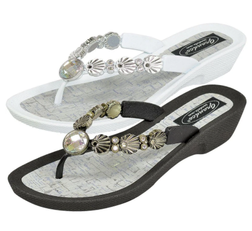 GRANDCO SANDALS 28257 - SEA SHELL V (BLACK)