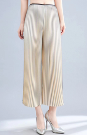 Vanite Couture Pleated Flowy Pants - 6220 - CREAM