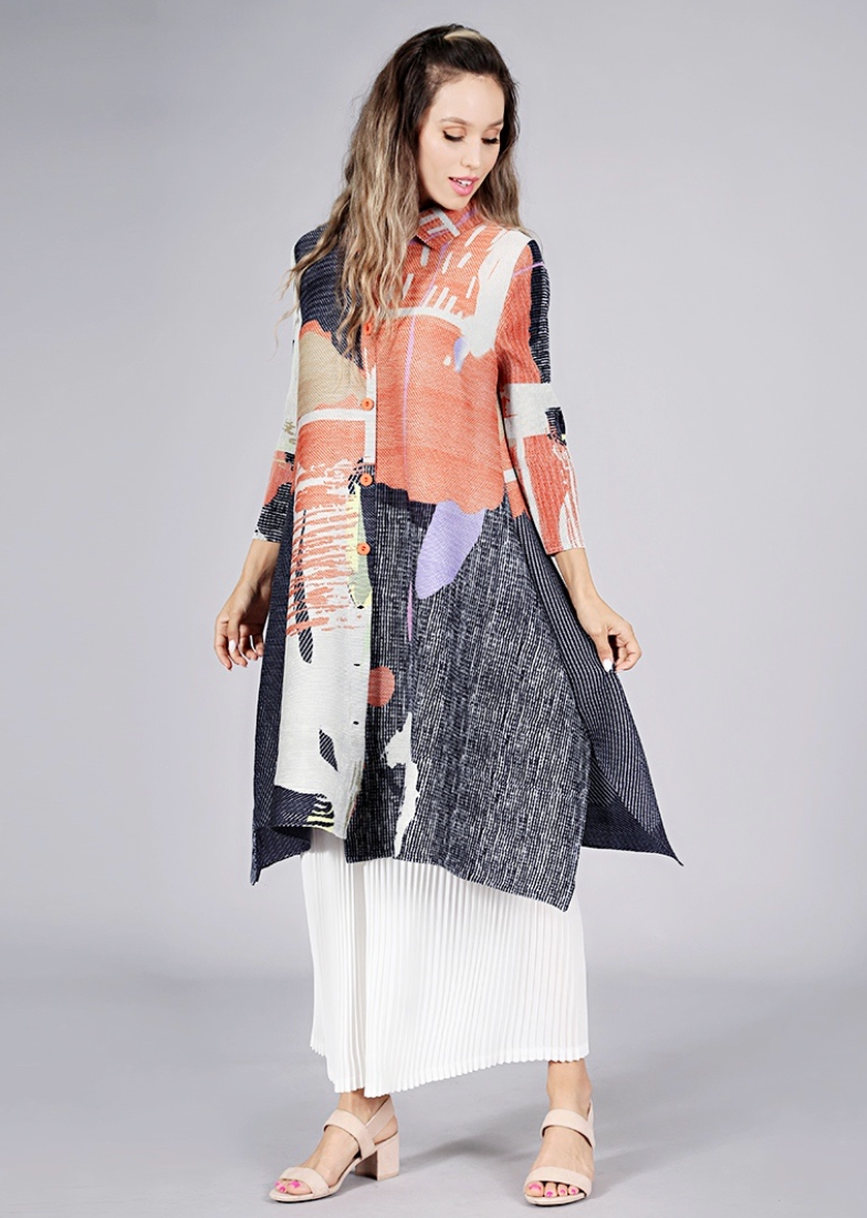 Vanite Couture Jacket Dress - 82077 - ORANGE
