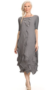 Vanite Couture Dress - 81850 - GREY