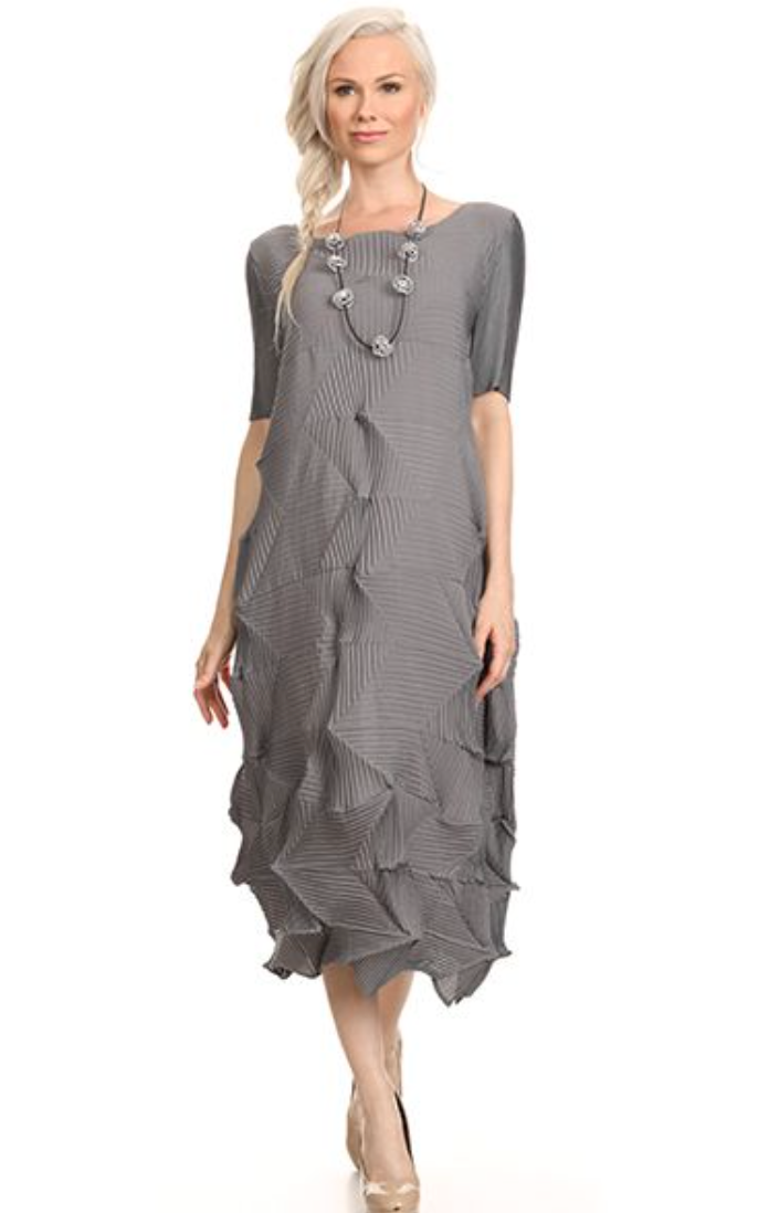 Vanite Couture Dress - 81850 - GREY