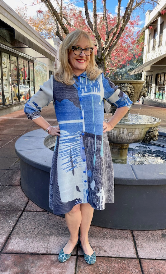 Vanite Couture Jacket Dress - 82077 - BLUE