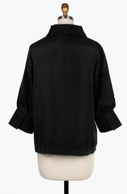 DAMEE WIDE BALL COLLAR JKT - 4741 - BLACK