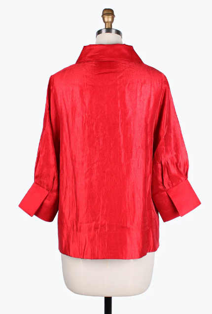 DAMEE WIDE BALL COLLAR JKT - 4741 - ROSE RED