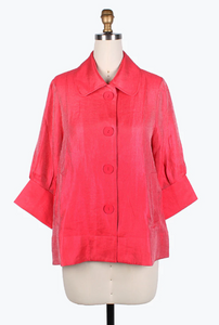 DAMEE WIDE BALL COLLAR JKT-4741 - CORAL RED