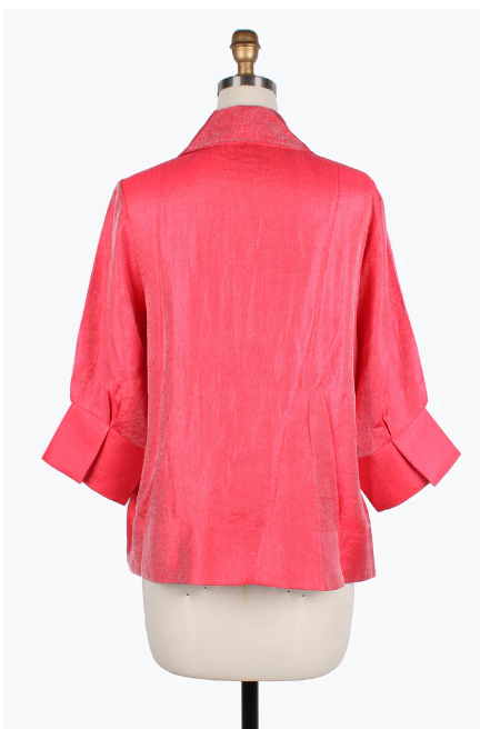 DAMEE WIDE BALL COLLAR JKT - 4741 - CORAL RED