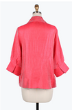 DAMEE WIDE BALL COLLAR JKT-4741 - CORAL RED