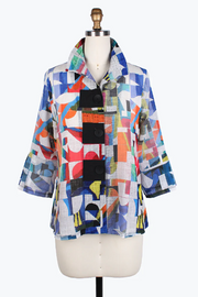 DAMEE GEOMETRIC BUTTON PATCH JKT - 4794-MLT