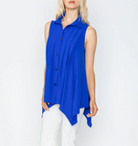 IC Collection Blouse - 5644B - BLUE