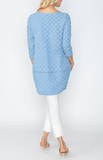 IC Collection Tunic Dress - 5467T - BLUE