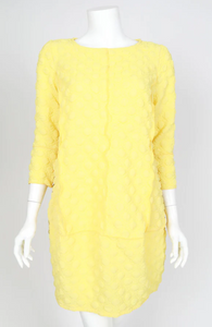 IC COLLECTION TUNIC DRESS - 5467T - YELLOW