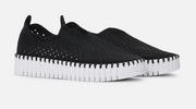 Ilse Jacobsen Tulips PLATFORM Flats - BLACK