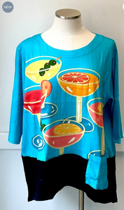 CL11-8110-W / SUMMER COCKTAILS TEE