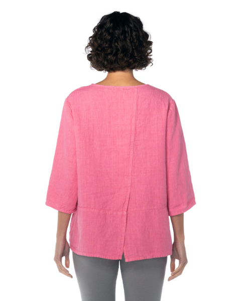Cut Loose Solid Linen Pocket Pullover - 4407943